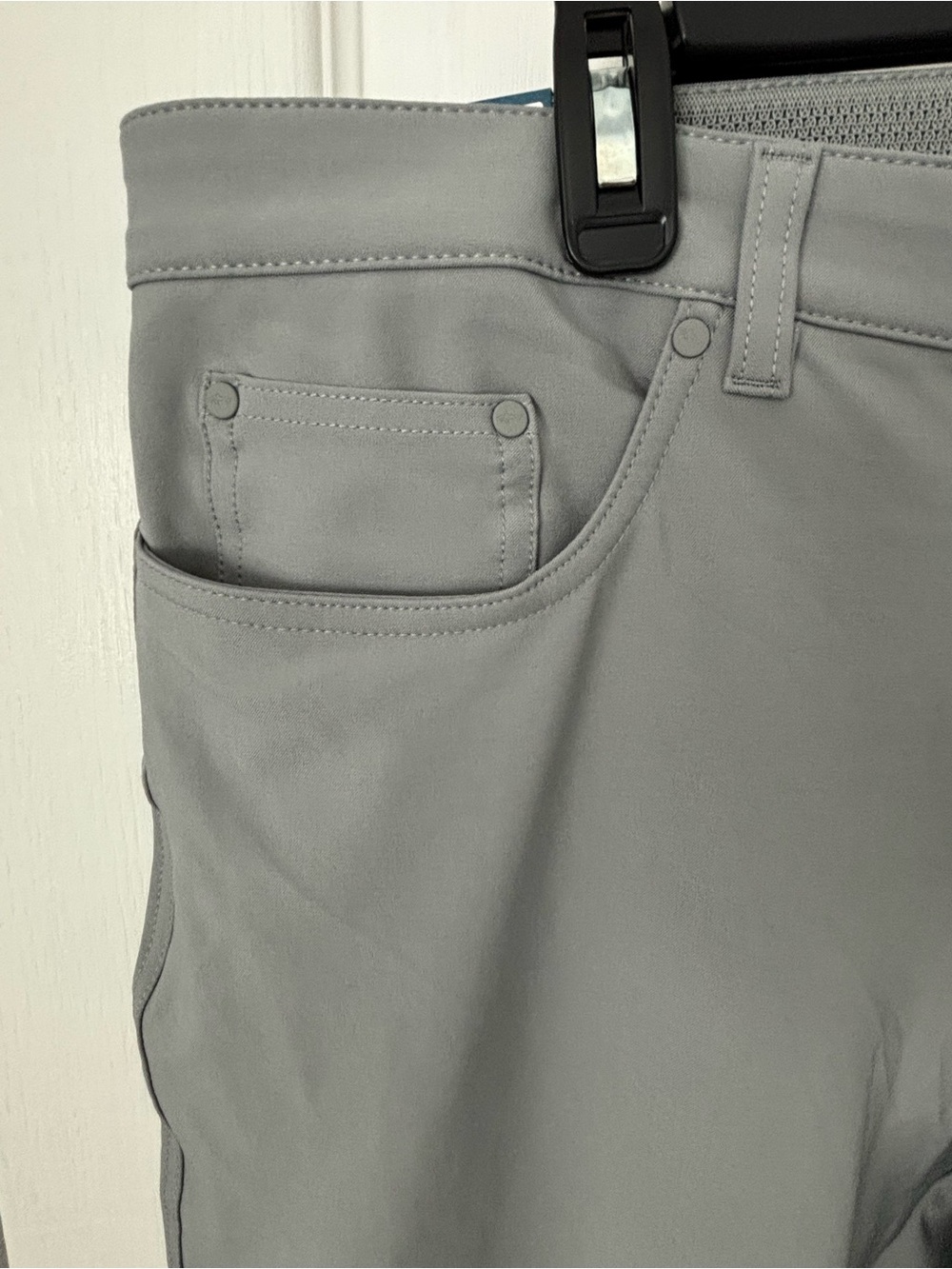 Men's Stretch Fit Pants - Gray - Picture 5 of 7